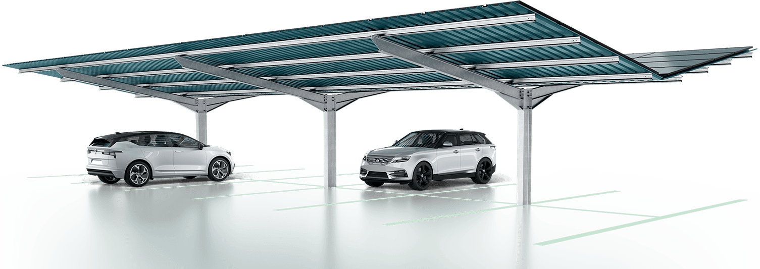 Schletter Carport Solar Mounting Structure